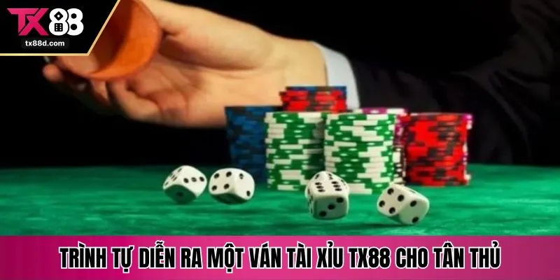 Trình tự diễn ra một ván tài xỉu TX88 cho tân thủ